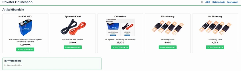 Onlineshop